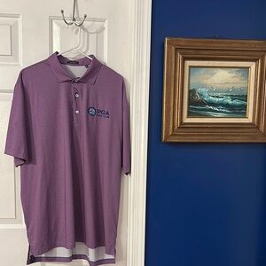 Turtleson PGA Golf Club Polyester & Spandex Short Sleeve Athletic Golf Polo XXL